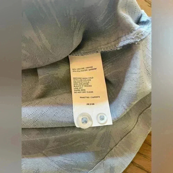 Cubavera short sleeves button down tropical print men’s shirt Medium blue - Picture 7 of 7